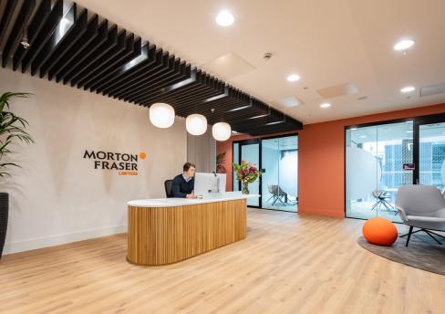 Morton Fraser Glasgow office reception