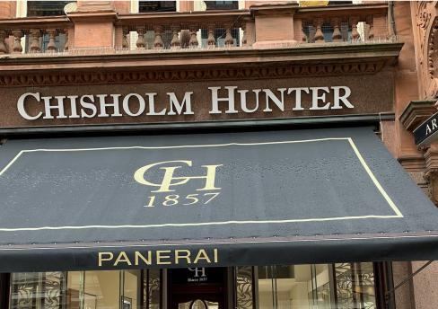 Chisholm Hunter store and the Argyll Arcade, Glasgow