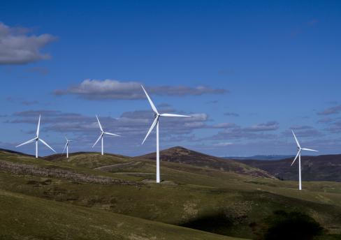 Windmill farm, Scotland. 